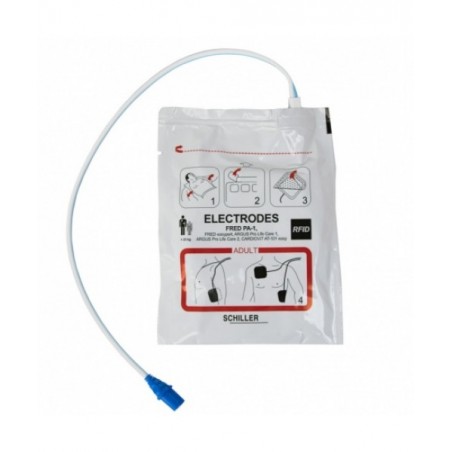 Electrodes adultes Schiller Fred PA1 et EasyPort