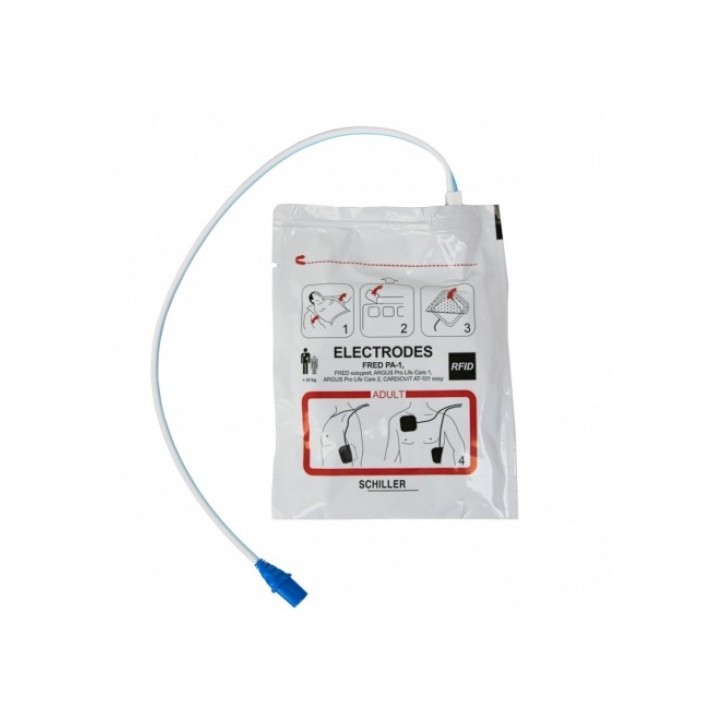 Electrodes adultes Schiller Fred PA1 et EasyPort