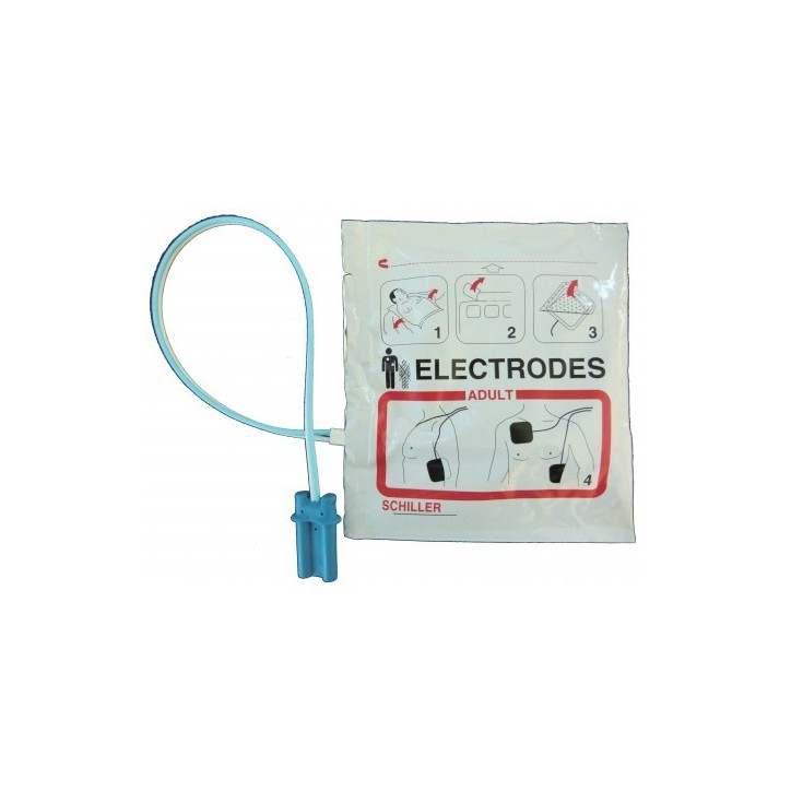 Electrodes pré-connectées adultes Schiller FRED EASY